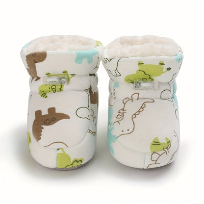 Botines de forro polar adorables y cómodos, fáciles de poner, para bebés y niñas y niños - Happie
