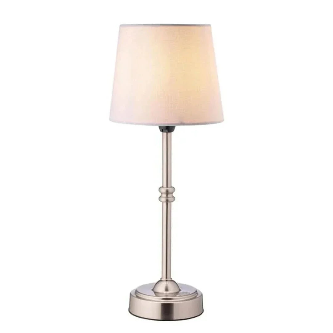Cordless Table Lamp - LED Retro Fabric
