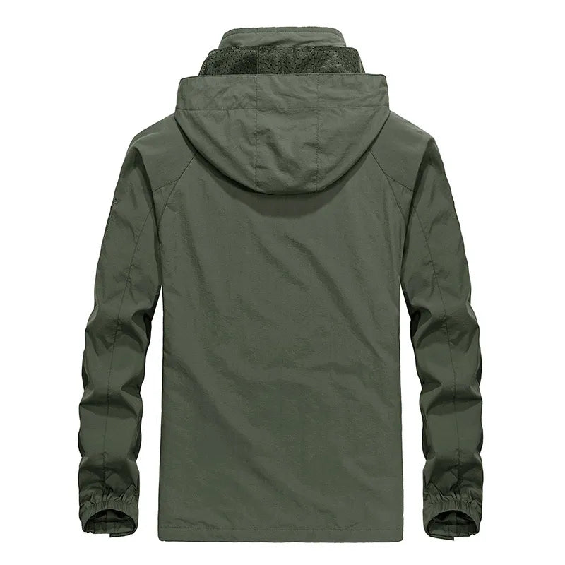 Waterproof Outdoor Men's Jacket with Detachable Hood