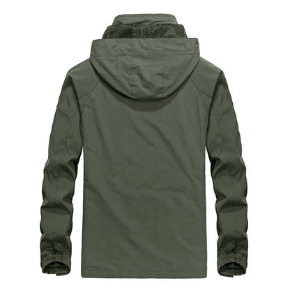 Waterproof Outdoor Men's Jacket with Detachable Hood
