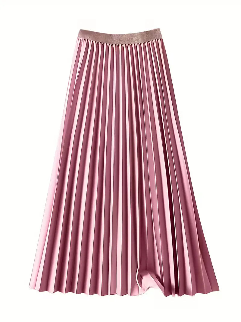 Jupe plissée taille haute