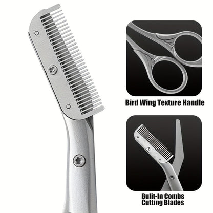 Precision Eyebrow Scissors with Comb – Hygienic and Effective