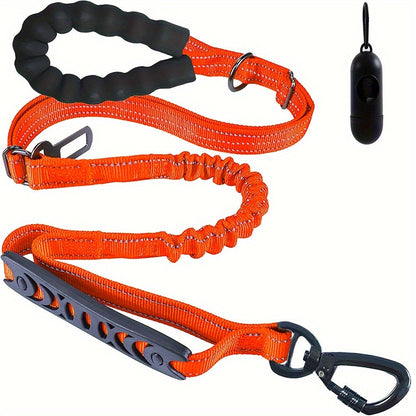 Adjustable Bungee Dog Lead – Shock Absorbing and Reflective for Large Dogs