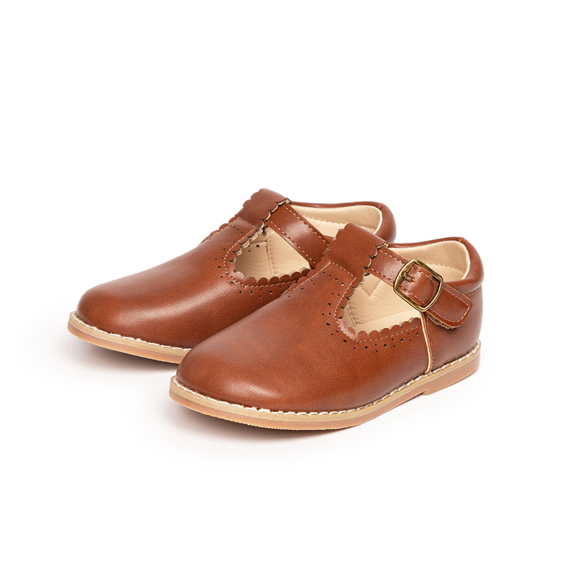Girls' flat vintage anti-slip casual shoes - Lolli