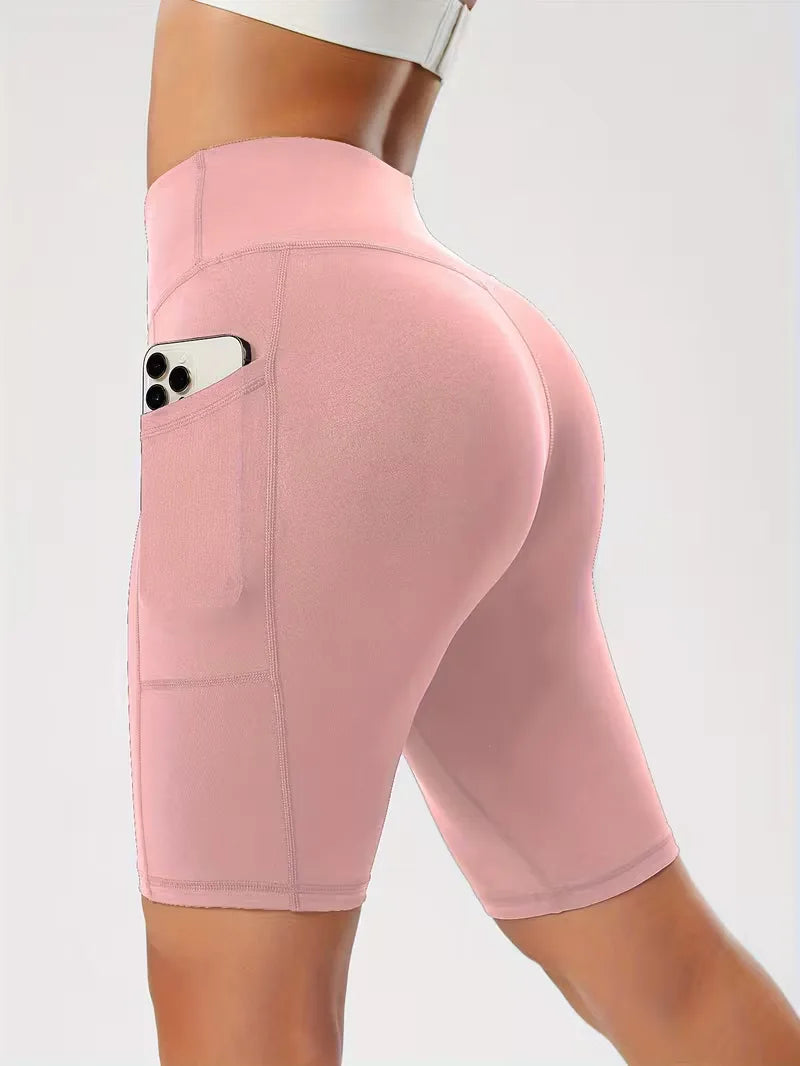 Shorts taille haute coupe slim