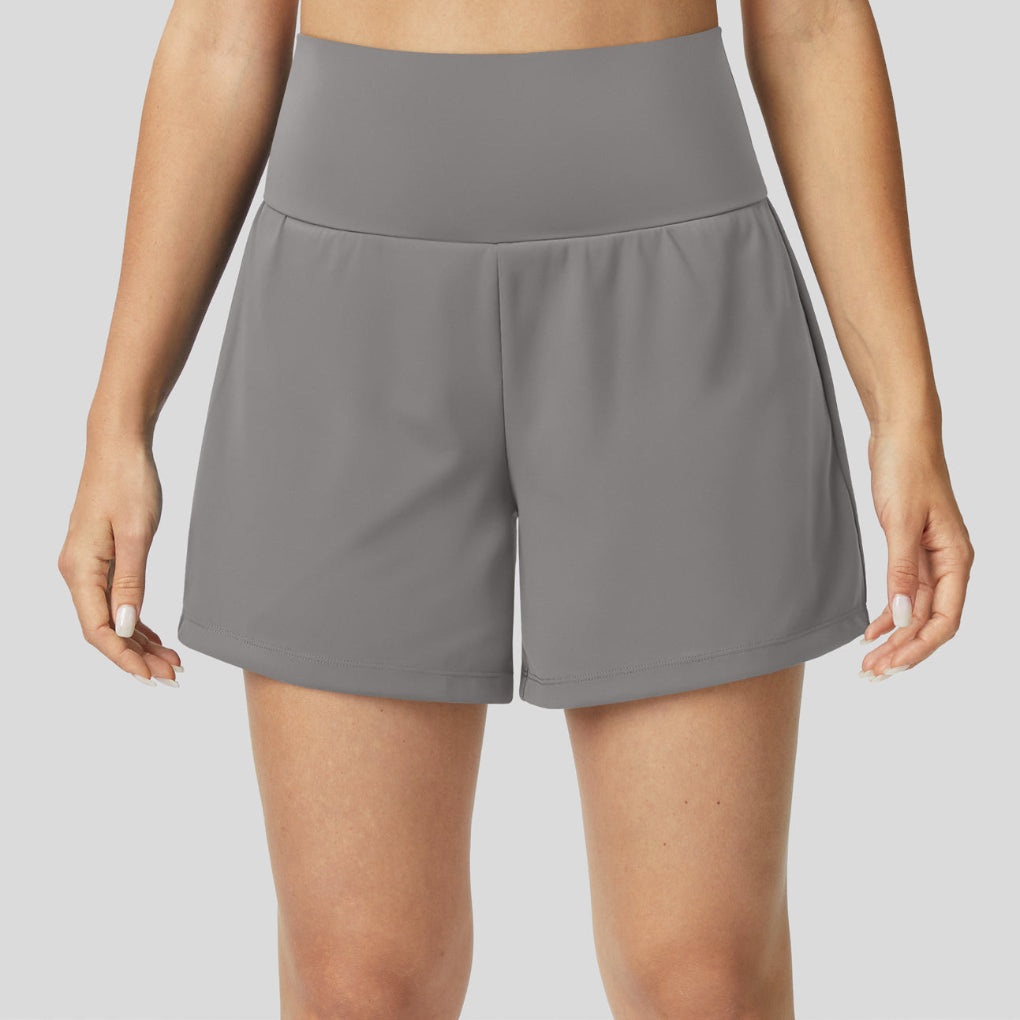 Yoga-Shorts mit hohem Bund