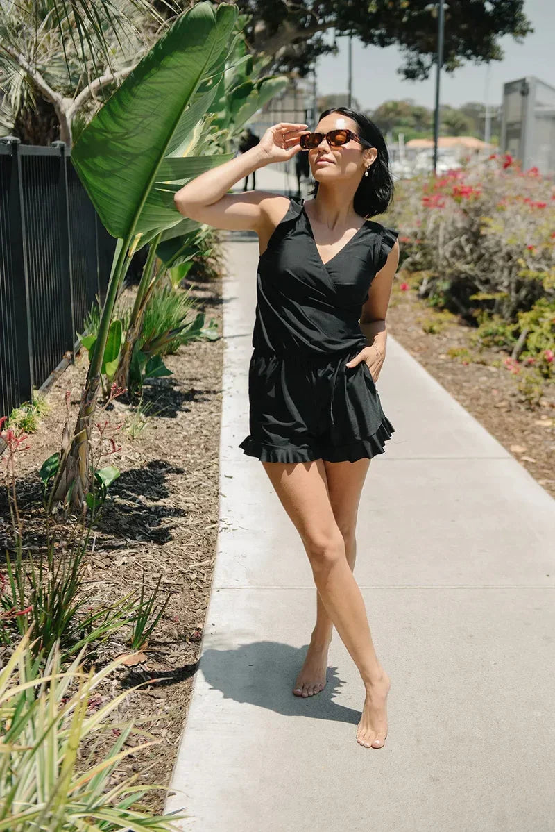 Full body swimsuit with integrated bra breastfeeding-friendly - Sheena