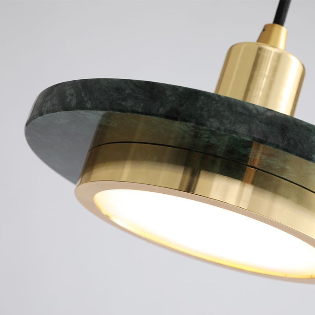Elegant Modern Pendant Light with Marble Finish