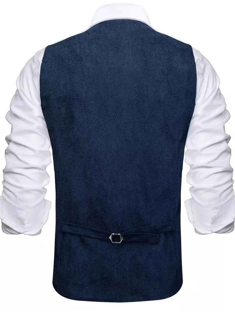 Gilet avec col en V et boutons