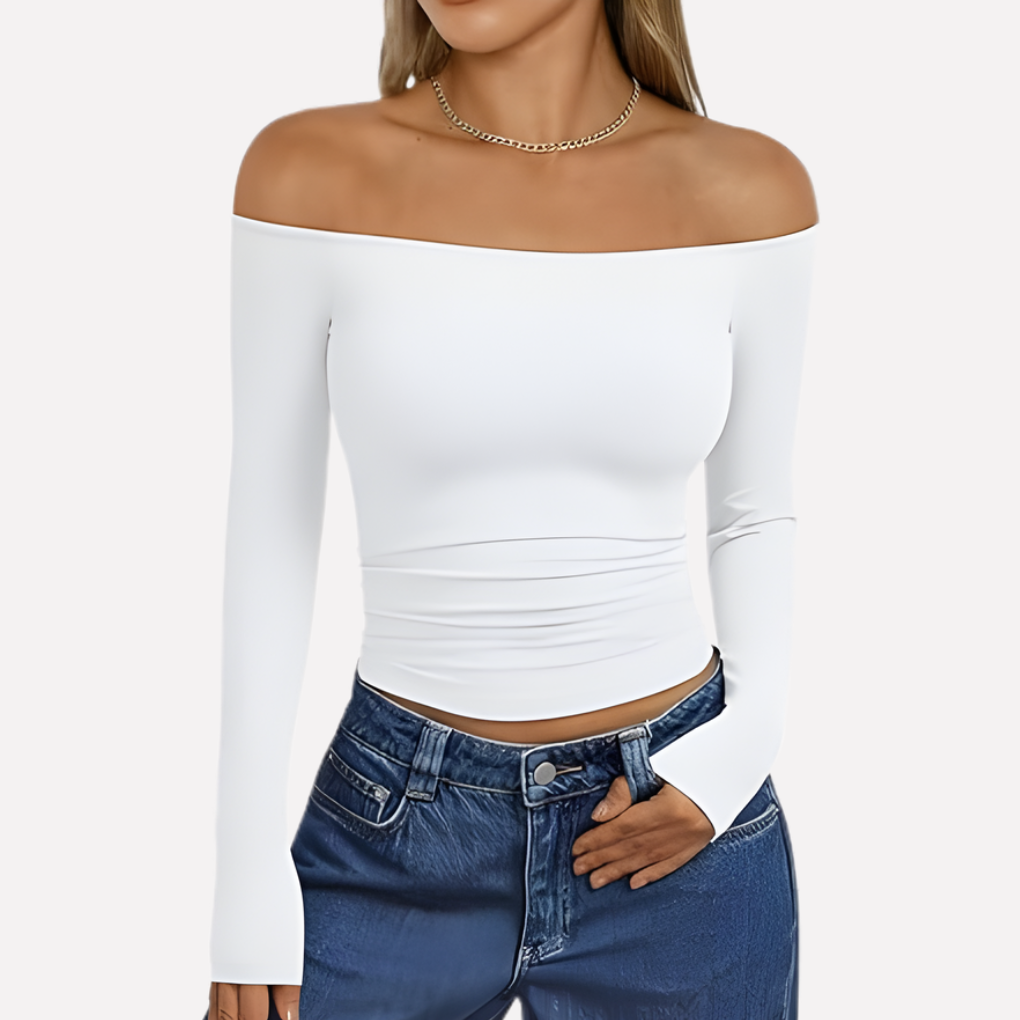 Women’s Off-The-Shoulder Long Sleeve Top