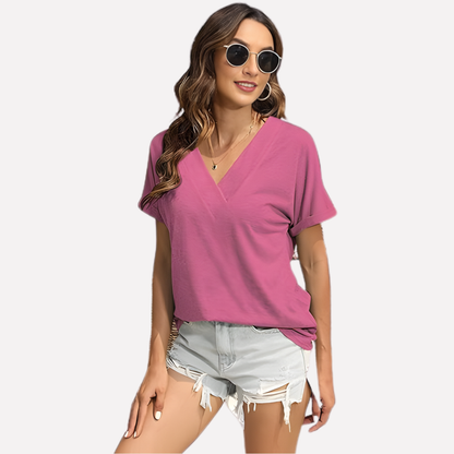 Women's V-Neck Short Sleeve T-Shirt