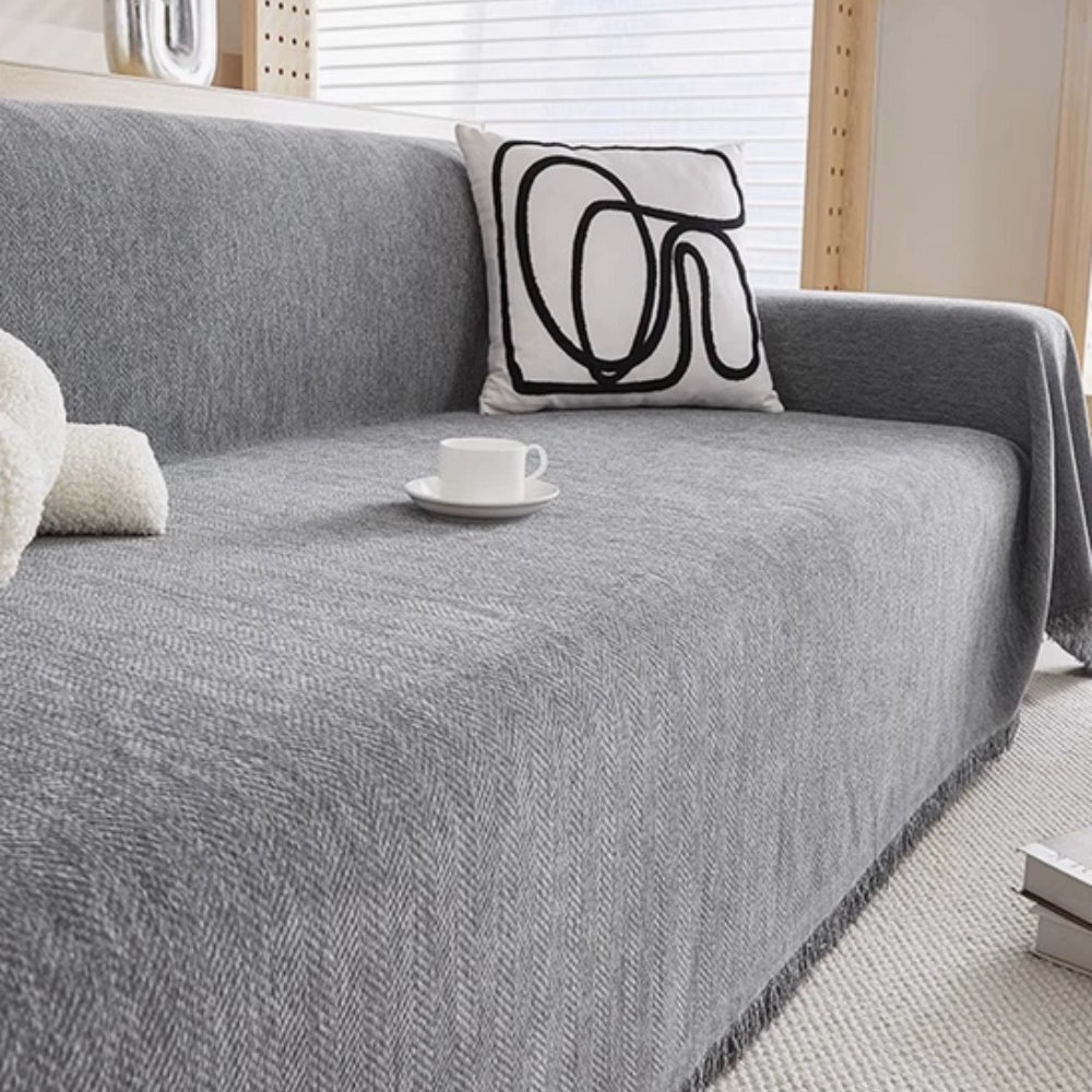 Waterproof Sofa Cover with Modern Chenille Look
