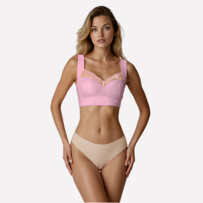 Push-up bra without underwire