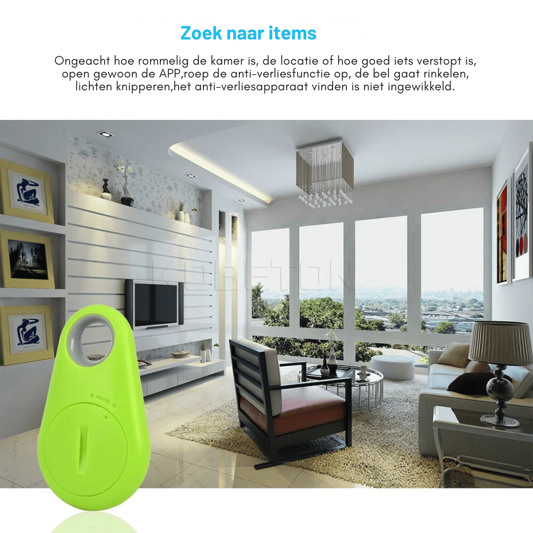 Smart Tag Bluetooth Tracker - Key and Bag Finder + Alarm
