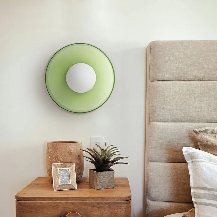Plafón redondo moderno de cristal – Diseño elegante y atemporal
