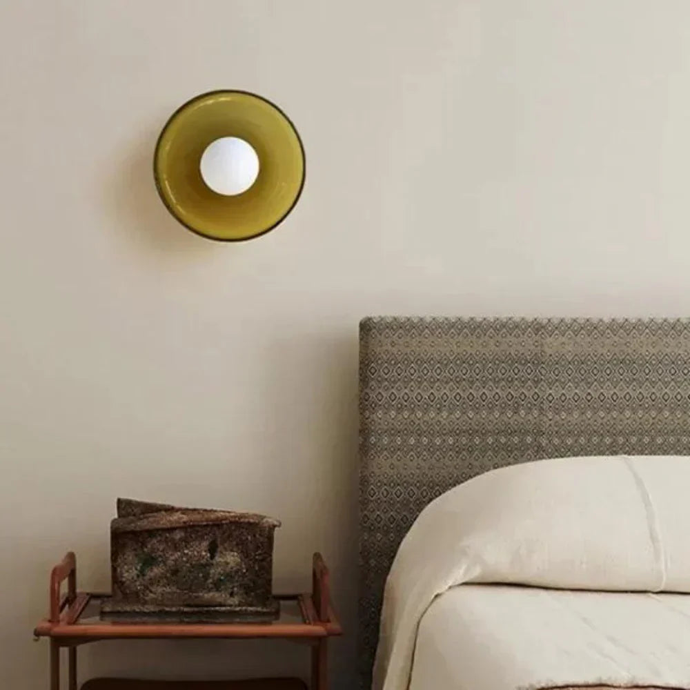 Olive Disc Wall Lamp – Modern and Elegant Design