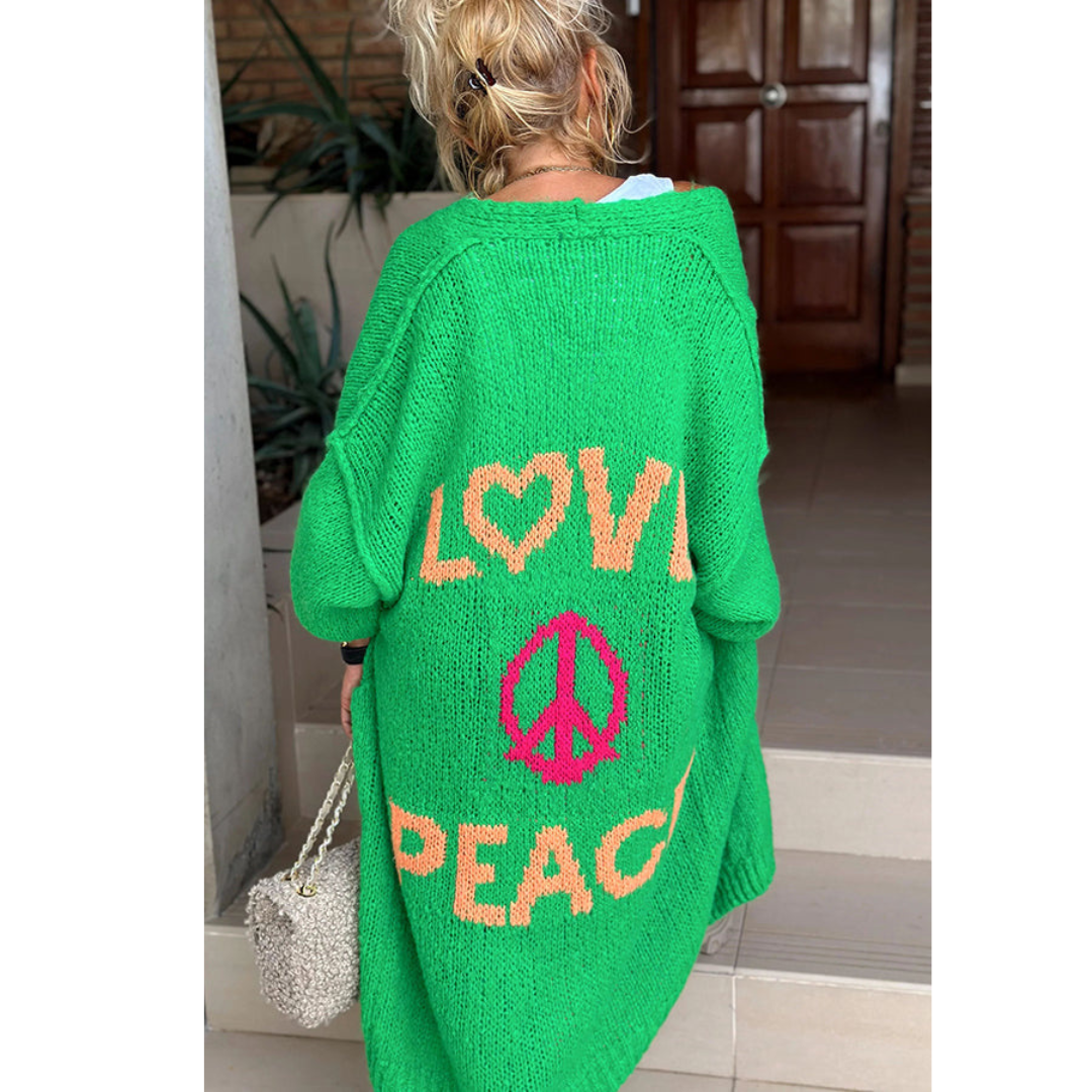 Stylish Peace Cardigan for Women - Ibiza