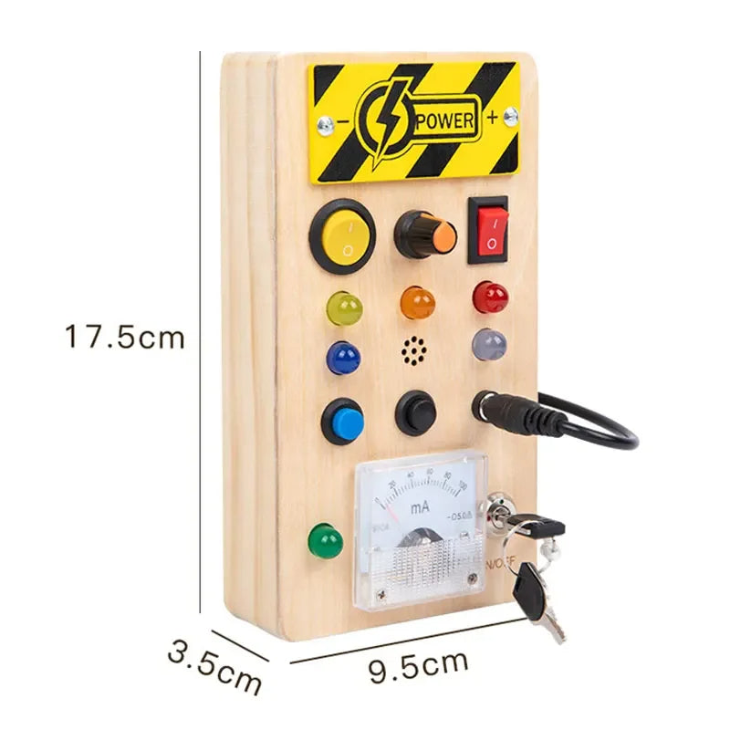 LED Light & Sensory Activity Board for Children (2–6 years)