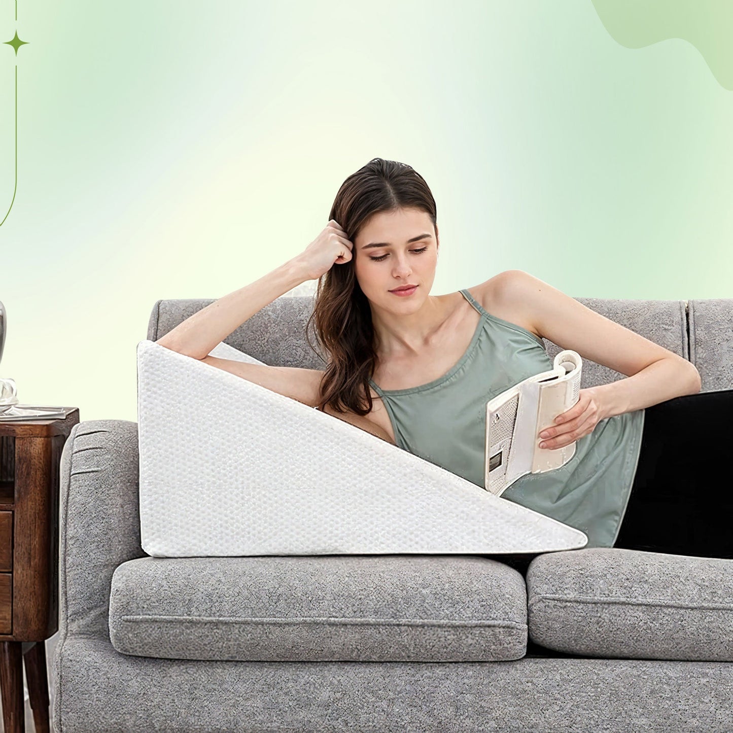 Back Pillow - WEDGE PILLOW FOR BACK & LEGS