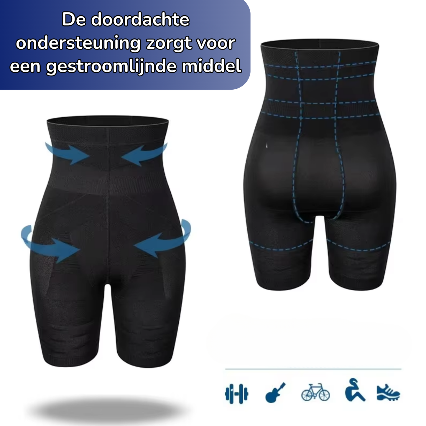 Pantaloni a Compressione - Supporto per Cosce e Vita - Uomo