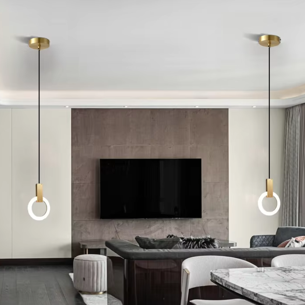 Élégante suspension avec LED pour une ambiance intemporelle