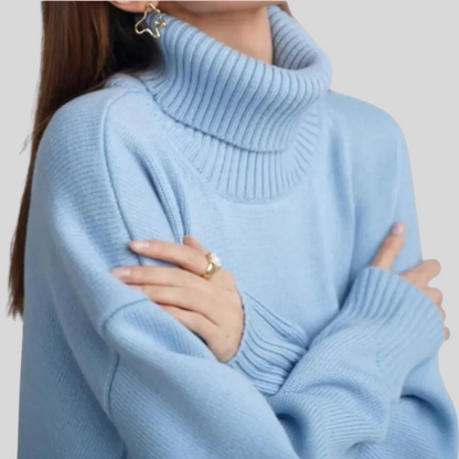 Modern roll neck jumpers for women