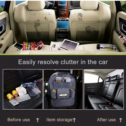 Car Seat Organiser with Storage Pockets and Tablet Holder for Backseat