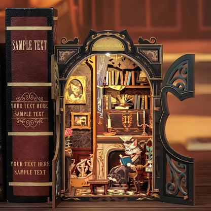 Mini libreria a forma di gufo fai da te – Kit in legno 3D con illuminazione per decorazioni creative