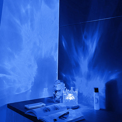 Lamp with Colourful Ocean Waves for Relaxation and Atmosphere