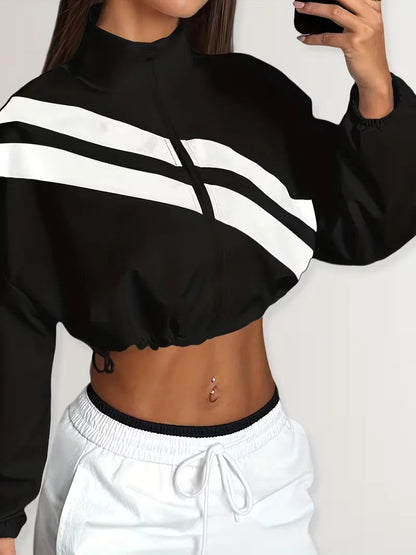 Veste de survêtement avec poignets élastiques