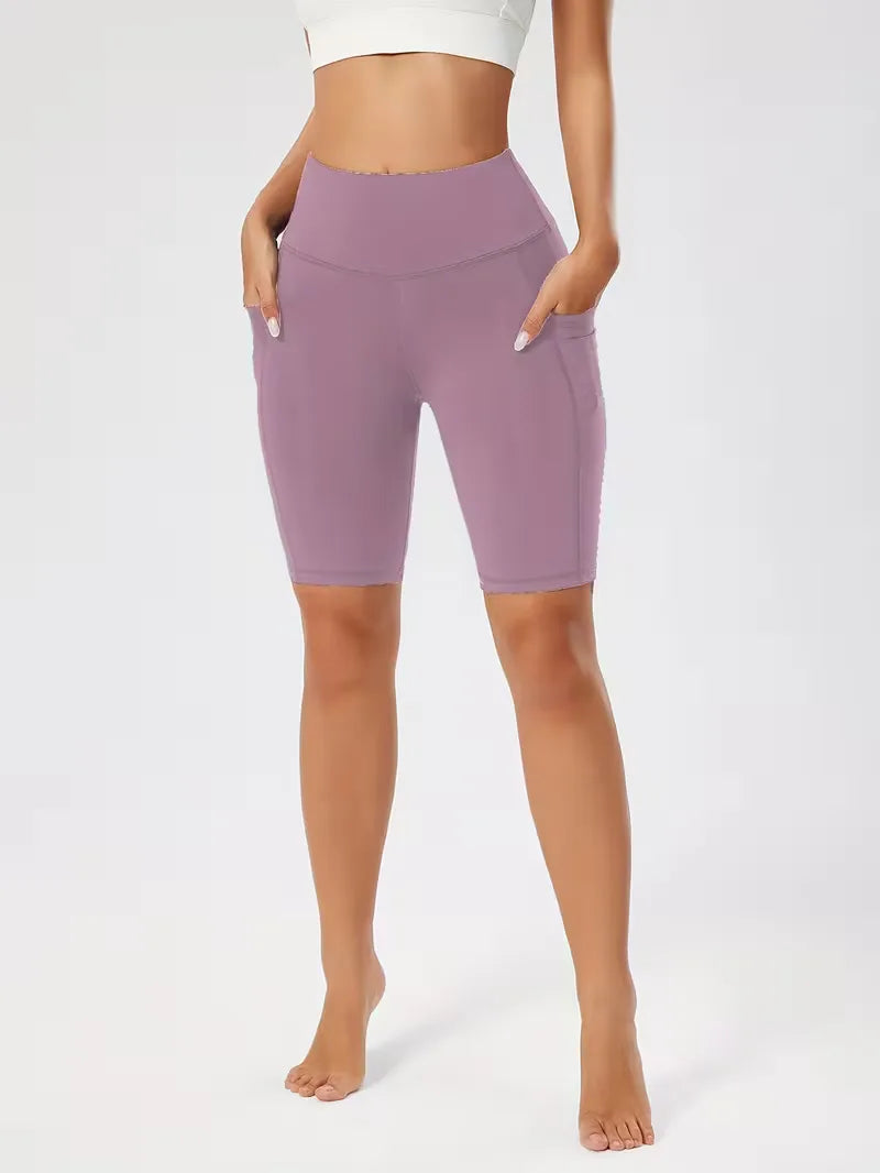Shorts taille haute coupe slim