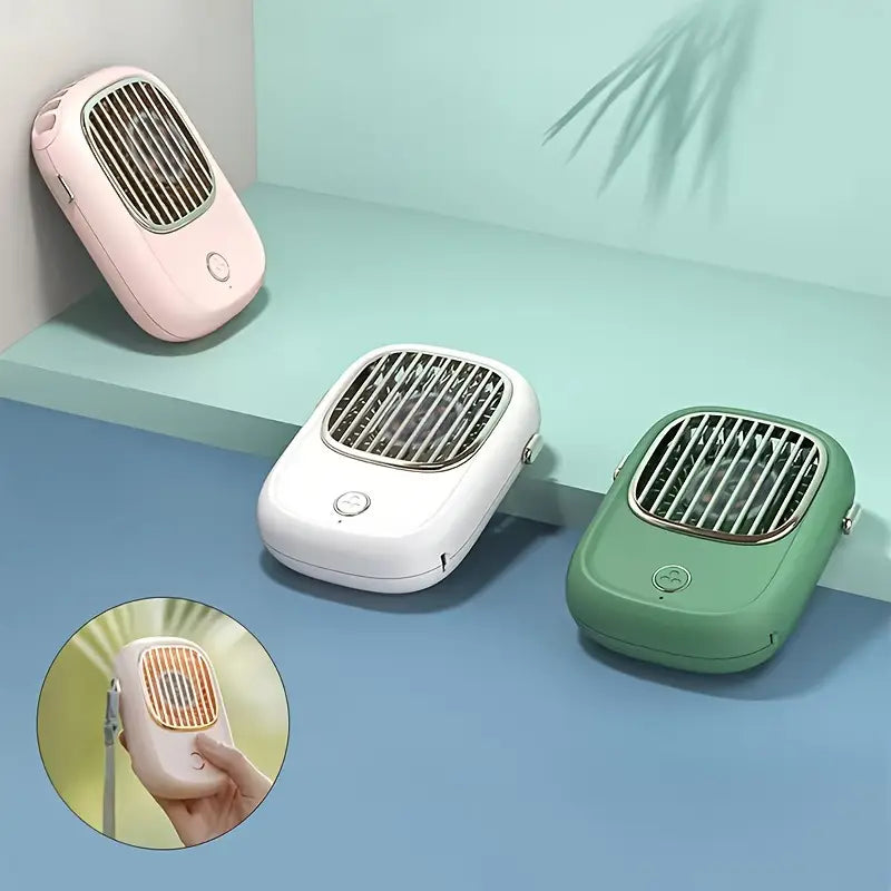 Mini Neck Fan - USB Rechargeable - 6 Hours on a Single Charge