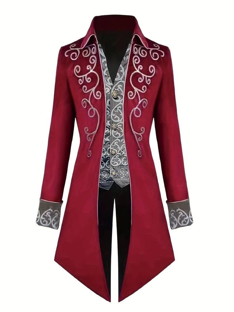 Gothic blazer Halloween medieval costume steampunk jacket for men - Manuelo