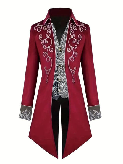 Gothic blazer Halloween medieval costume steampunk jacket for men - Manuelo