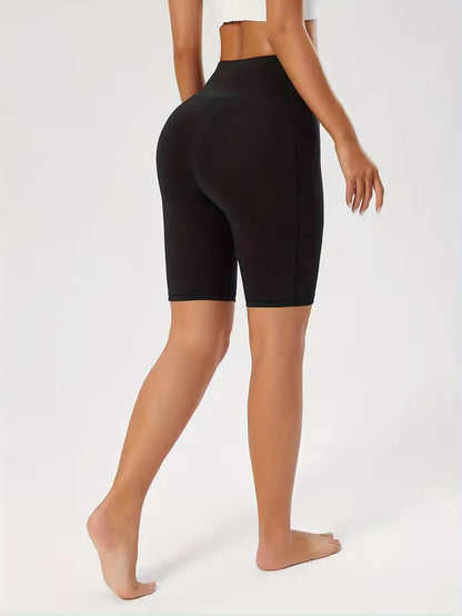 Shorts taille haute coupe slim