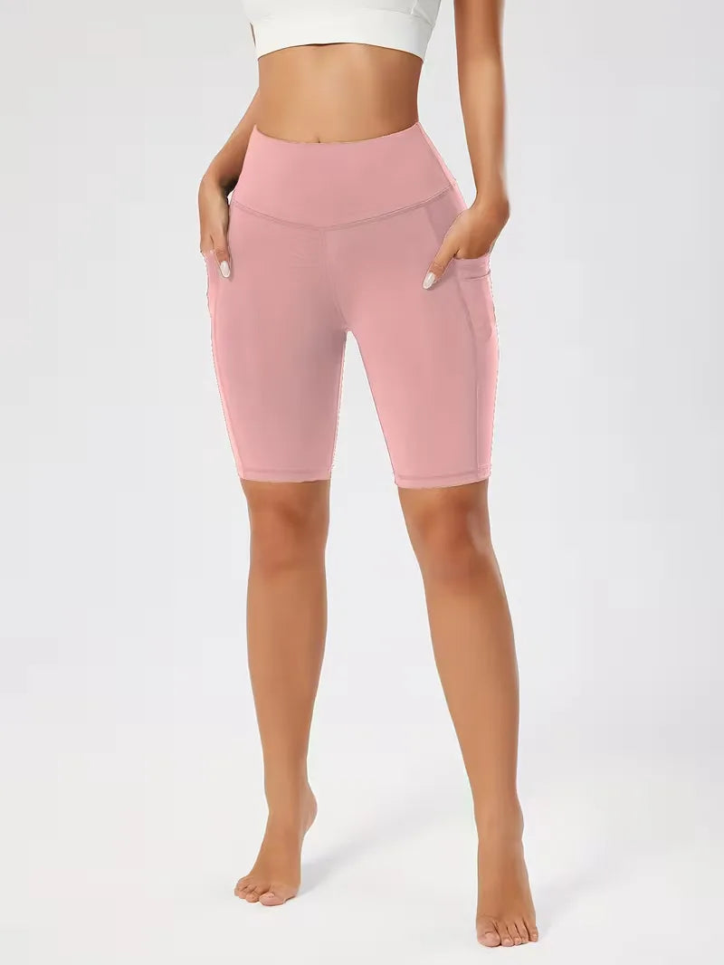 Shorts taille haute coupe slim