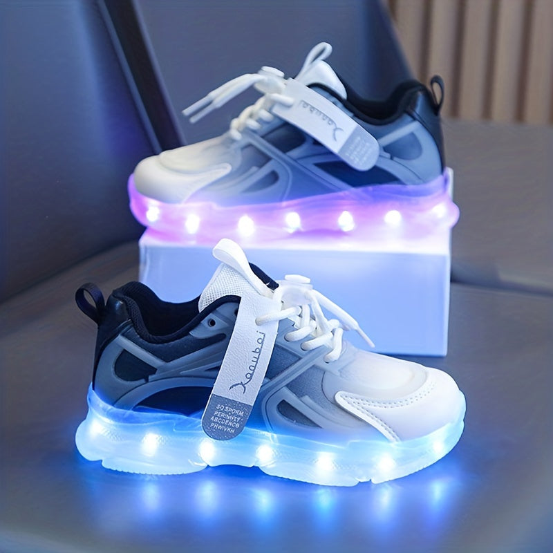 Leuchtende Sneakers für Kinder – Bunt mit LED-Beleuchtung für einen verspielten Look