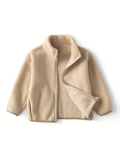 Polar fleece children's jacket in solid colour - Fenley