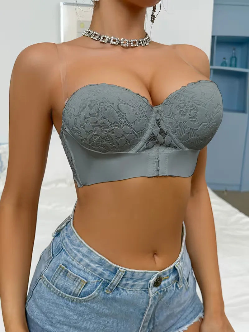 Bustier en dentelle sans bretelles