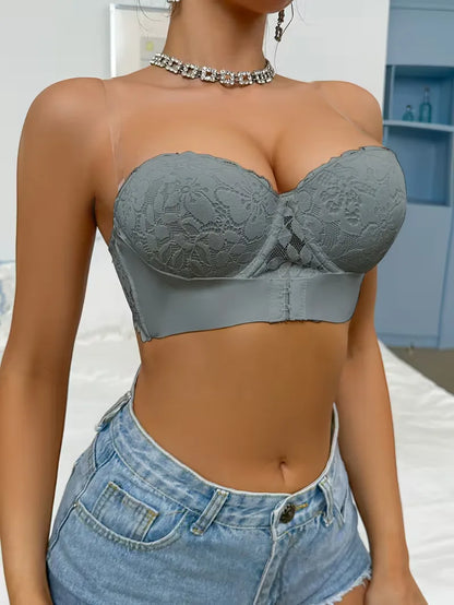 Bustier en dentelle sans bretelles