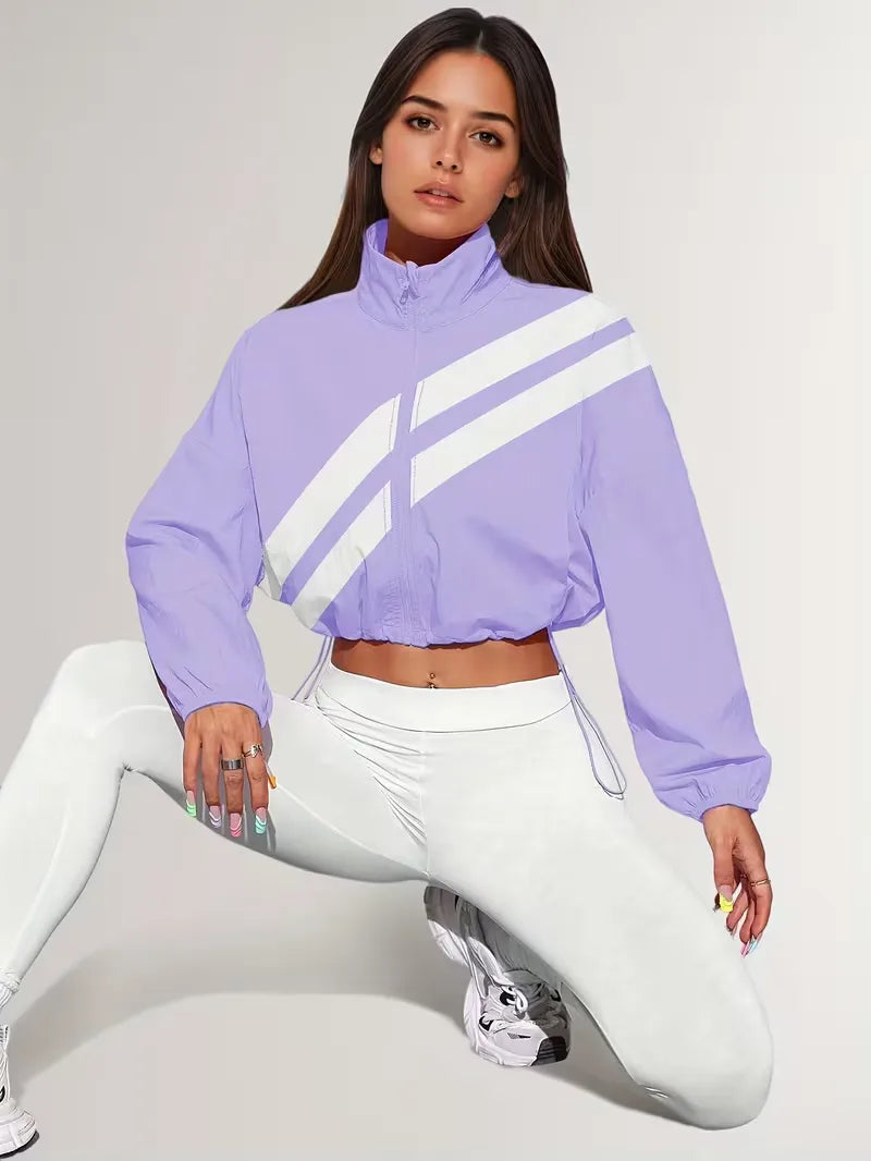 Veste de survêtement avec poignets élastiques