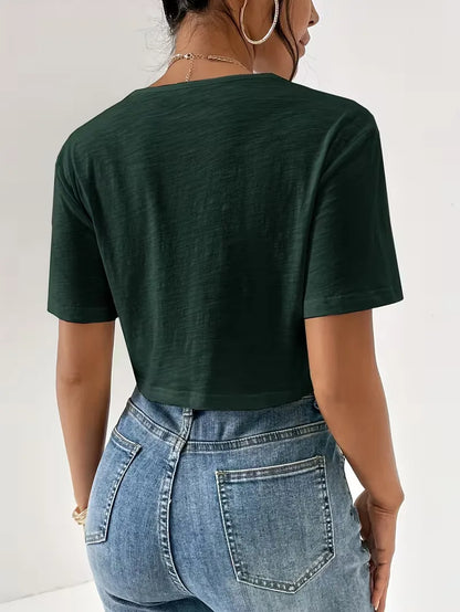 T-shirt avec détail torsadé