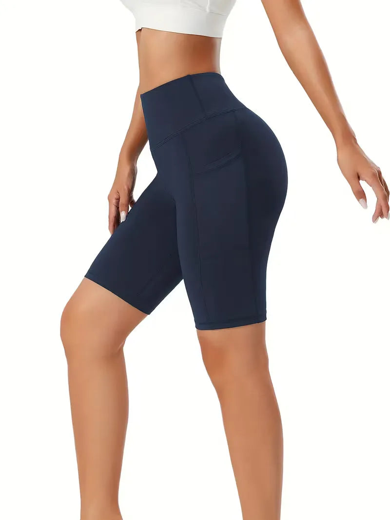 Shorts taille haute coupe slim