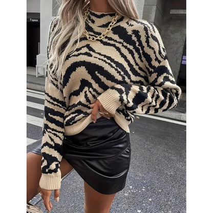 Zebra Print Sweater - Bianca