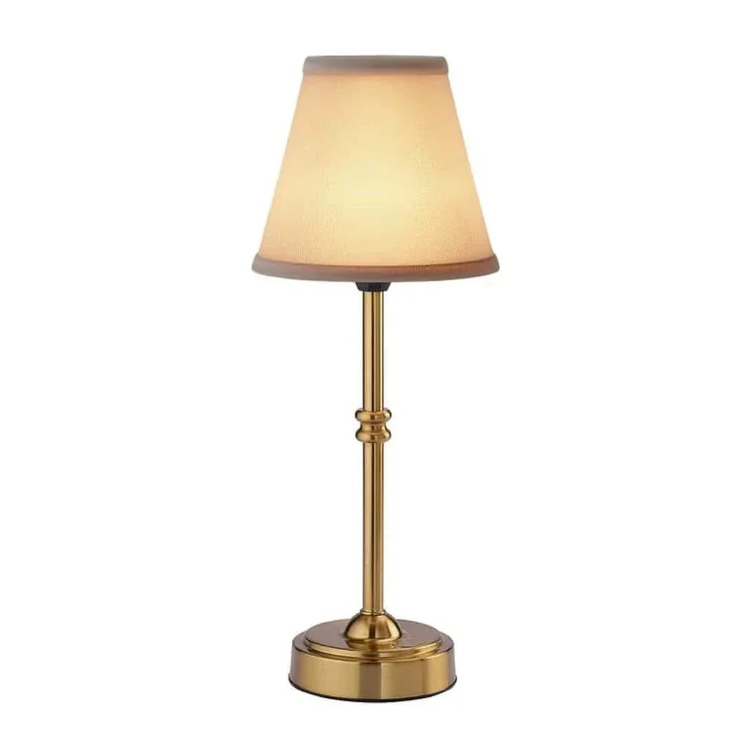 Cordless Table Lamp - LED Retro Fabric