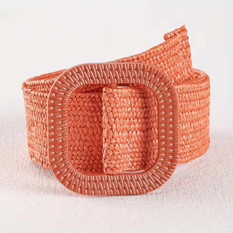 Ceinture large avec grande boucle