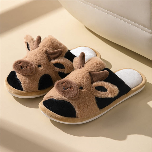 Snuggly Warm Animal Slippers with Soft Lining