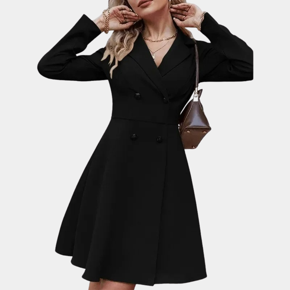 A-Line Winter Coat with Elegant Cut and Warm Style