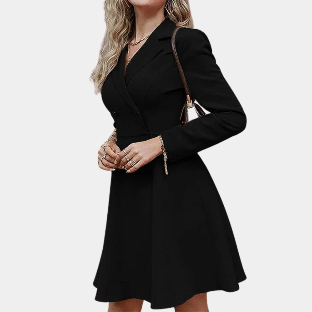A-Line Winter Coat with Elegant Cut and Warm Style
