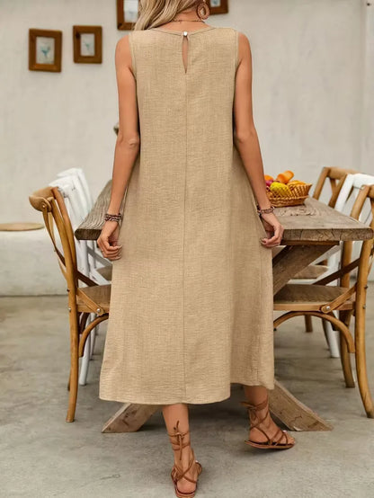 A-line dress with pockets
